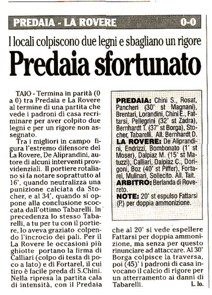 2007-09-24 00:00:00 - Predaia sfortunato - Iob Lorena - Adige